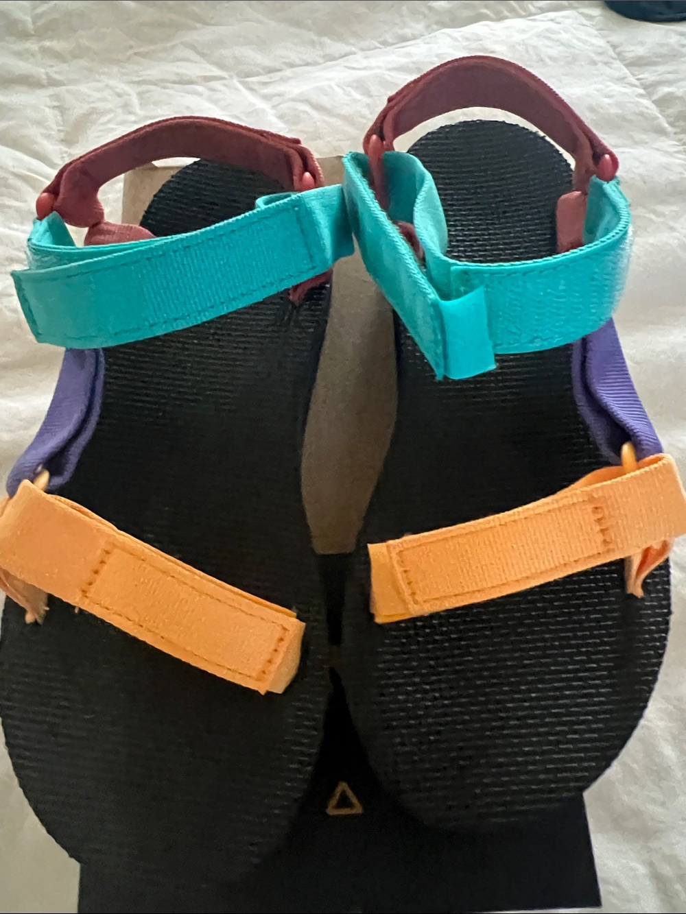 Teva Women's Multicolor Sport Sandals in Teal, Orange, Purple, Black